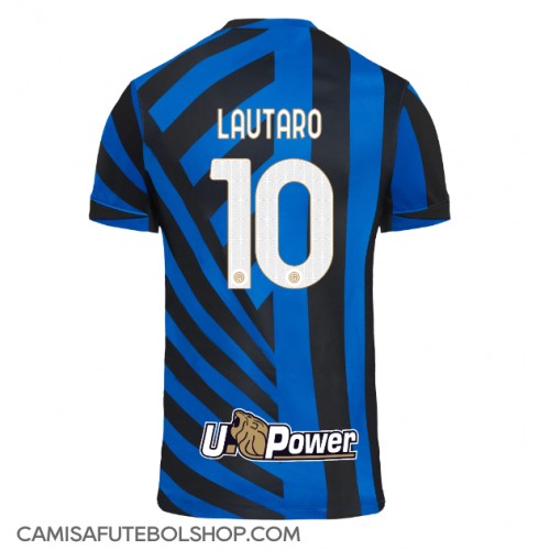 Camisa de time de futebol Inter Milan Lautaro Martinez #10 Replicas 1º Equipamento 2024-25 Manga Curta